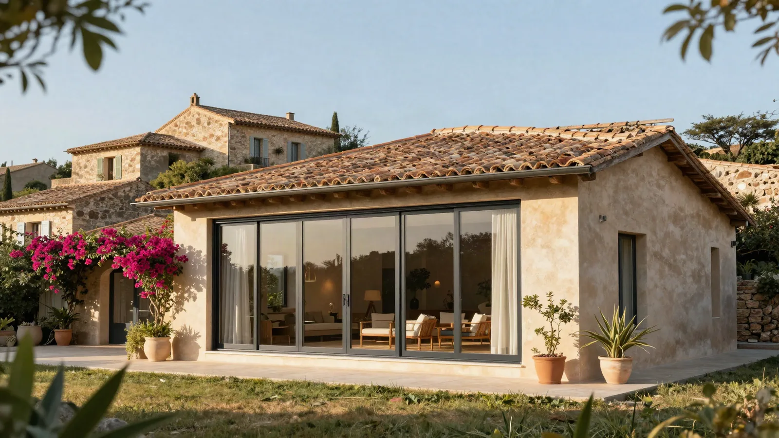 façade à Grimaud