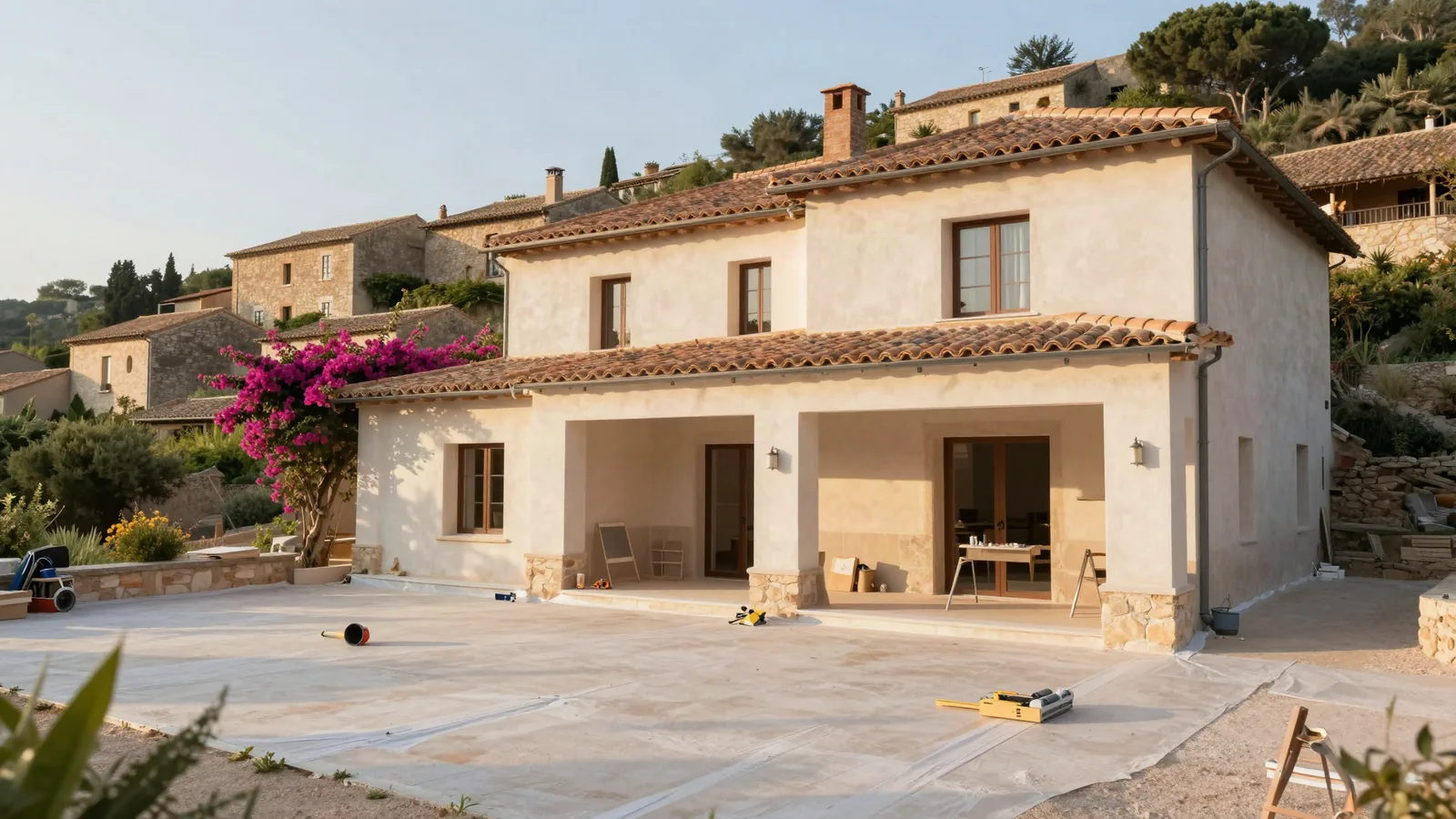 plâtrerie à Grimaud