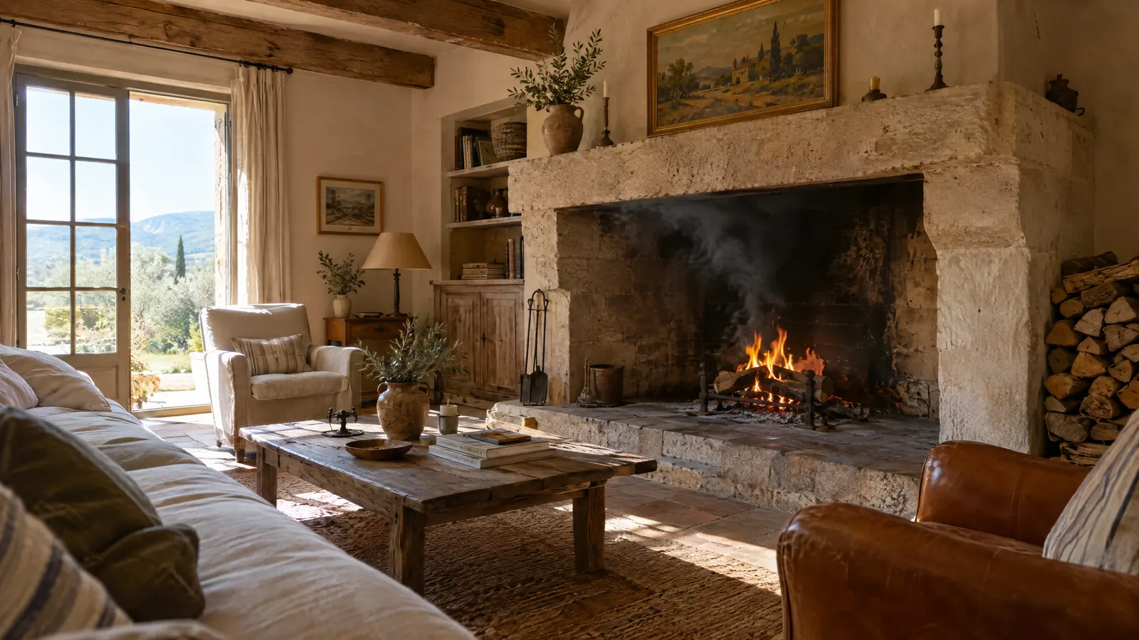 Cheminée qui fume à Grimaud : tirage, air, vent et bois humide